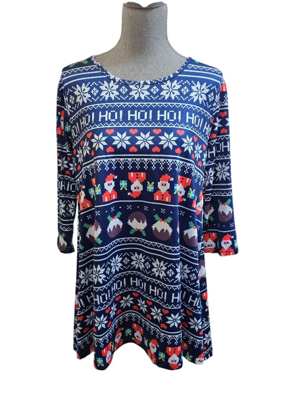 In'Voland Women's Holiday Tunic Swing Top 0X NWT